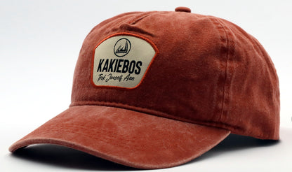 Kakiebos Washed Badge Baseball Cap (Rust)