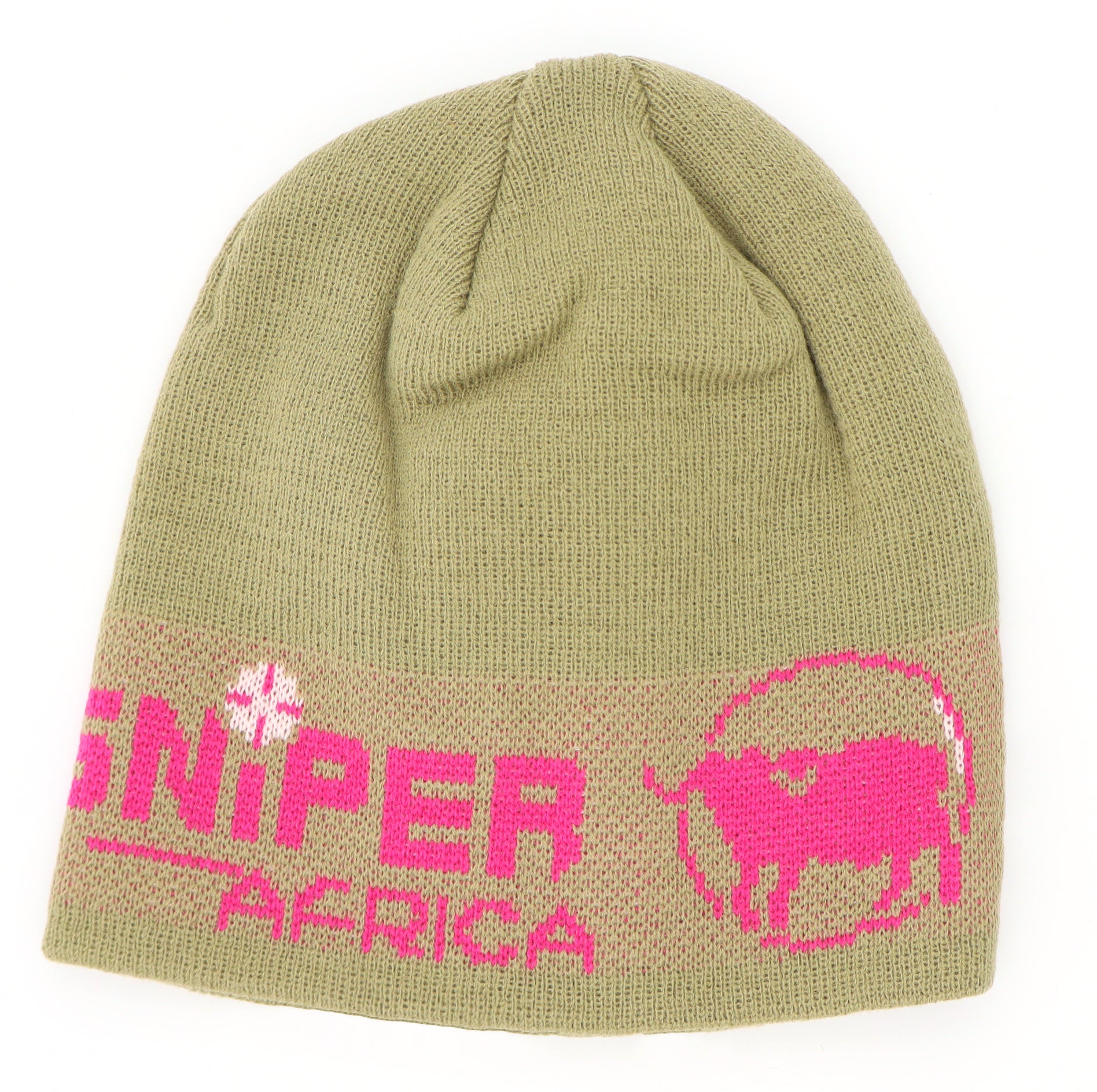 Sniper Safari/Cerise Pink Ladies Beanie