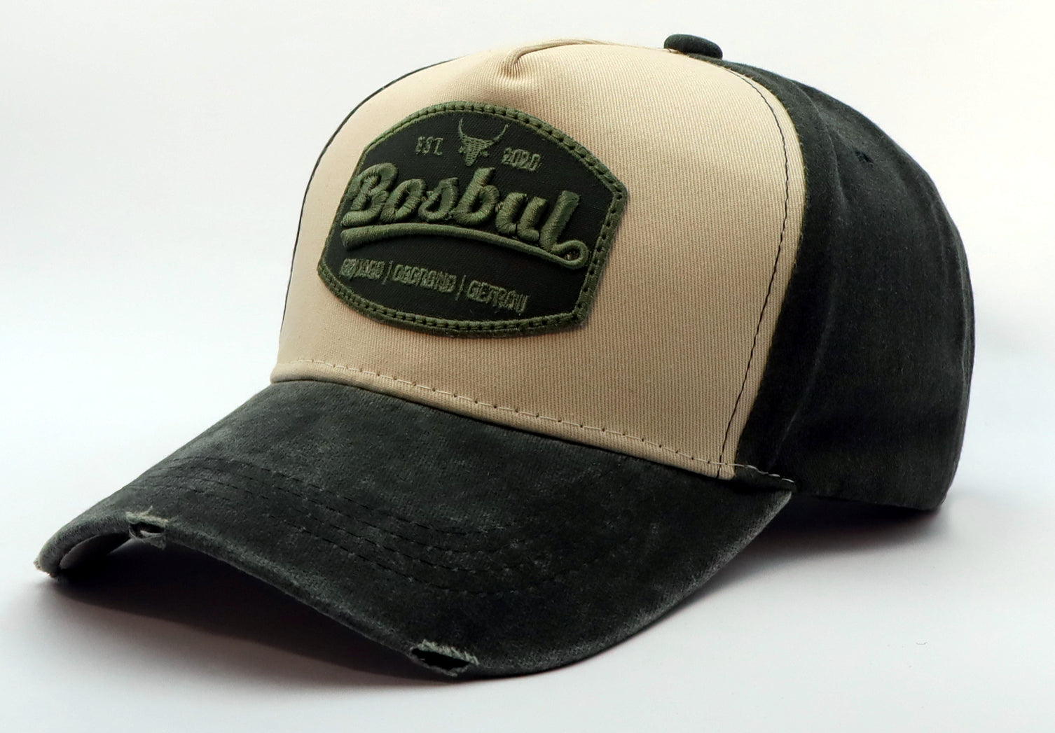 Bosbul Olive/White Washed Cap